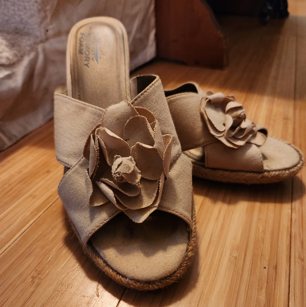 Canvas Wedge sandals